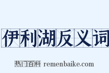 伊利湖反义词是什么意思的图片